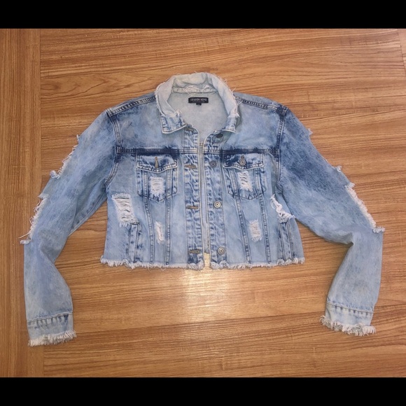 Fashion Nova Jackets & Blazers - Medium Wash Cropped Denim Jacket